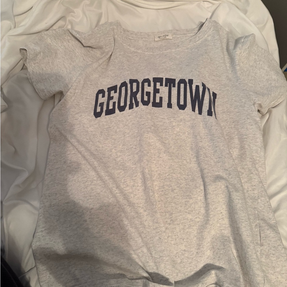 Brandy Melville Gray Georgetown Tee